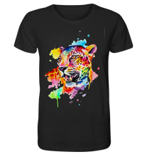 Lade das Bild in den Galerie-Viewer, Bunter Leopard  - Organic Basic Shirt
