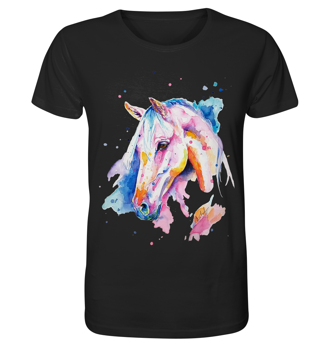 Buntes Pferd - Organic Basic Shirt