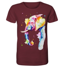 Lade das Bild in den Galerie-Viewer, Bunter Elefant - Organic Basic Shirt
