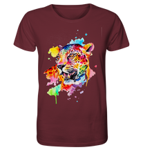 Lade das Bild in den Galerie-Viewer, Bunter Leopard  - Organic Basic Shirt
