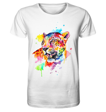 Lade das Bild in den Galerie-Viewer, Bunter Leopard  - Organic Basic Shirt
