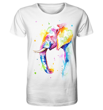Lade das Bild in den Galerie-Viewer, Bunter Elefant - Organic Basic Shirt
