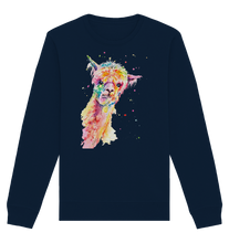 Lade das Bild in den Galerie-Viewer, Lustiges Alpaka - Organic Basic Unisex Sweatshirt
