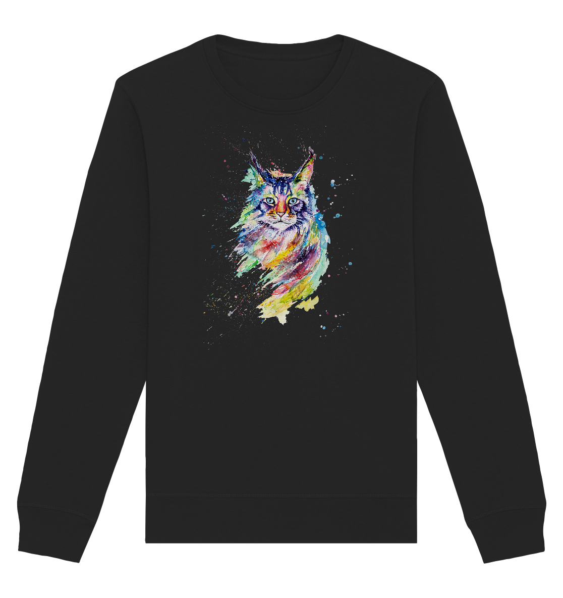Bunte Katze - Organic Basic Unisex Sweatshirt