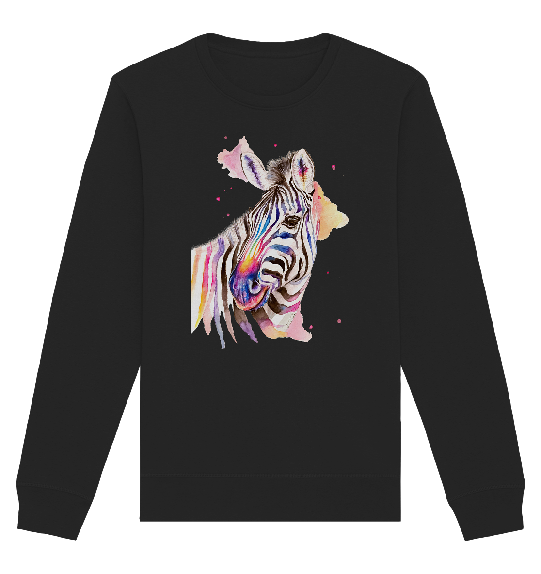 Buntes Zebra - Organic Basic Unisex Sweatshirt