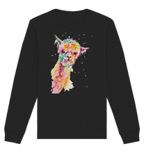 Lade das Bild in den Galerie-Viewer, Lustiges Alpaka - Organic Basic Unisex Sweatshirt

