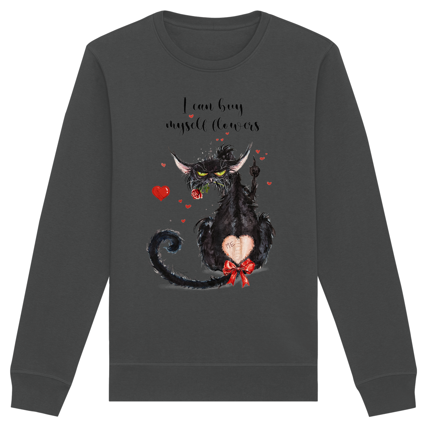 Feministische Valentins - F**U-Cat  - Organic Basic Unisex Sweatshirt
