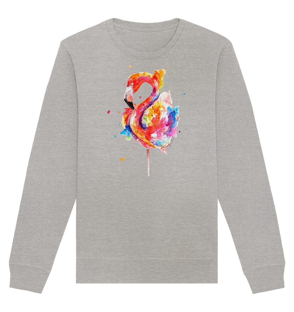 Buntes Flamingo - Organic Basic Unisex Sweatshirt