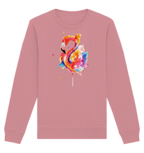 Lade das Bild in den Galerie-Viewer, Buntes Flamingo - Organic Basic Unisex Sweatshirt

