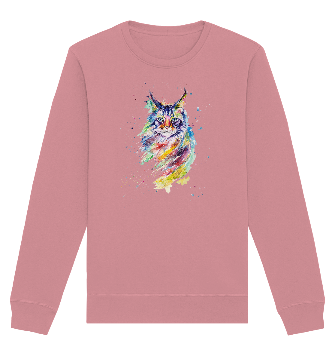 Bunte Katze - Organic Basic Unisex Sweatshirt
