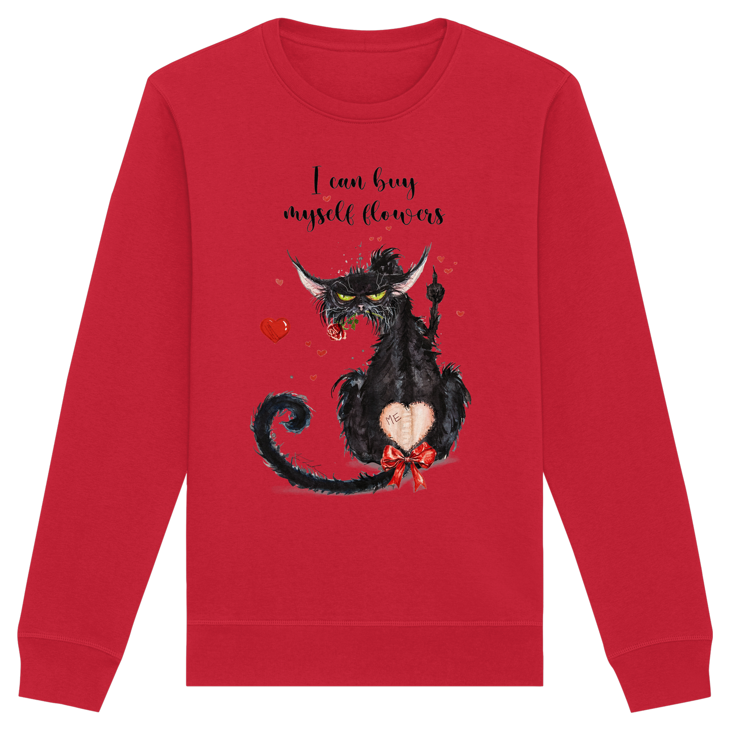 Feministische Valentins - F**U-Cat  - Organic Basic Unisex Sweatshirt