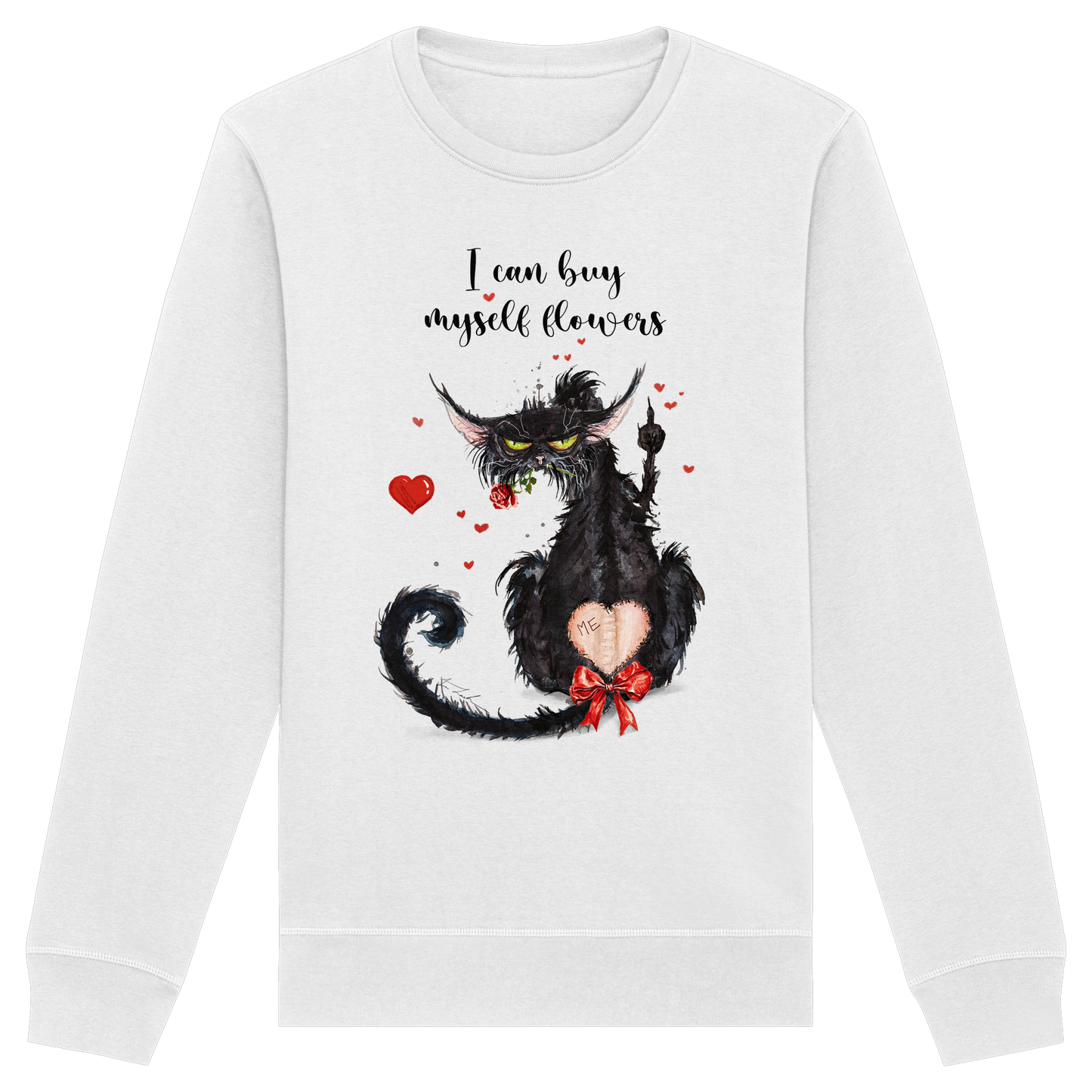 Feministische Valentins - F**U-Cat  - Organic Basic Unisex Sweatshirt