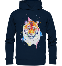 Lade das Bild in den Galerie-Viewer, Bunter Tiger - Organic Fashion Hoodie
