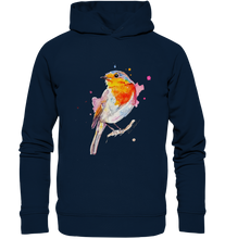 Lade das Bild in den Galerie-Viewer, Buntes Rotkehlchen - Organic Fashion Hoodie
