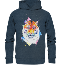Lade das Bild in den Galerie-Viewer, Bunter Tiger - Organic Fashion Hoodie
