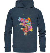 Lade das Bild in den Galerie-Viewer, Buntes Chamäleon  - Organic Fashion Hoodie
