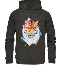 Lade das Bild in den Galerie-Viewer, Bunter Tiger - Organic Fashion Hoodie
