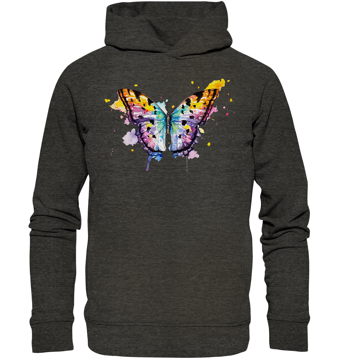 Bunter Schmetterling - Organic Fashion Hoodie