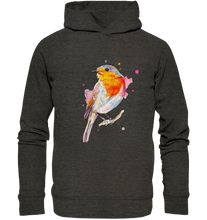 Lade das Bild in den Galerie-Viewer, Buntes Rotkehlchen - Organic Fashion Hoodie
