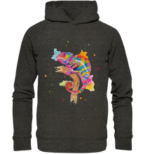 Lade das Bild in den Galerie-Viewer, Buntes Chamäleon  - Organic Fashion Hoodie
