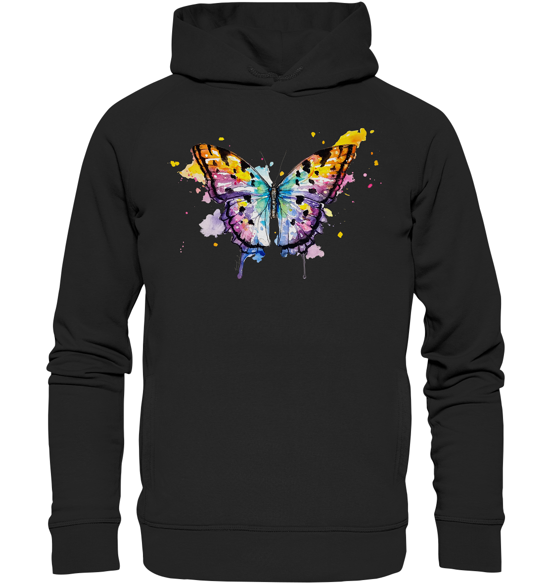 Bunter Schmetterling - Organic Fashion Hoodie