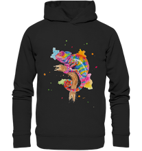 Lade das Bild in den Galerie-Viewer, Buntes Chamäleon  - Organic Fashion Hoodie
