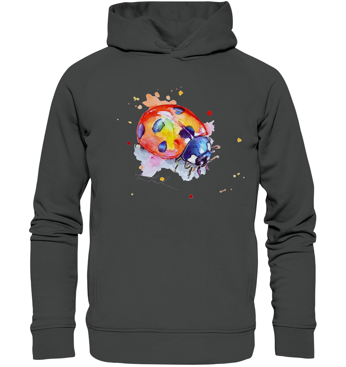 Bunter Marienkäfer - Organic Fashion Hoodie