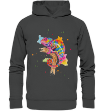 Lade das Bild in den Galerie-Viewer, Buntes Chamäleon  - Organic Fashion Hoodie
