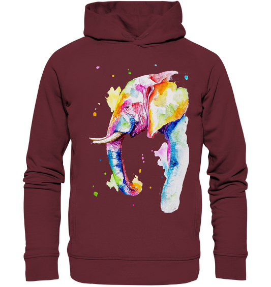 Bunter Elefant - Organic Fashion Hoodie