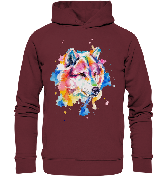 Bunter Wolf - Organic Fashion Hoodie