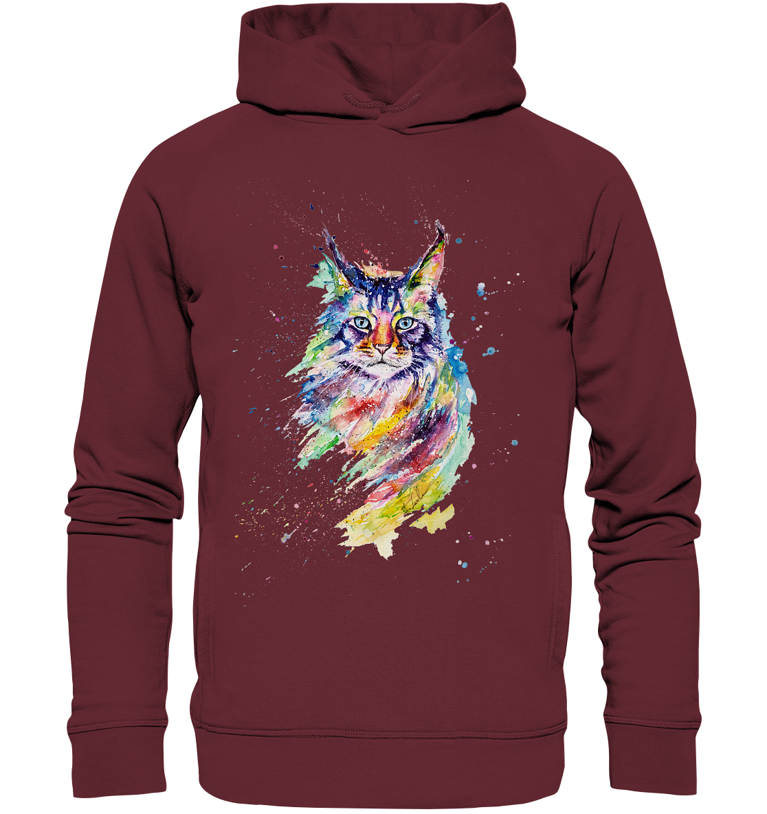 Bunte Katze - Organic Fashion Hoodie