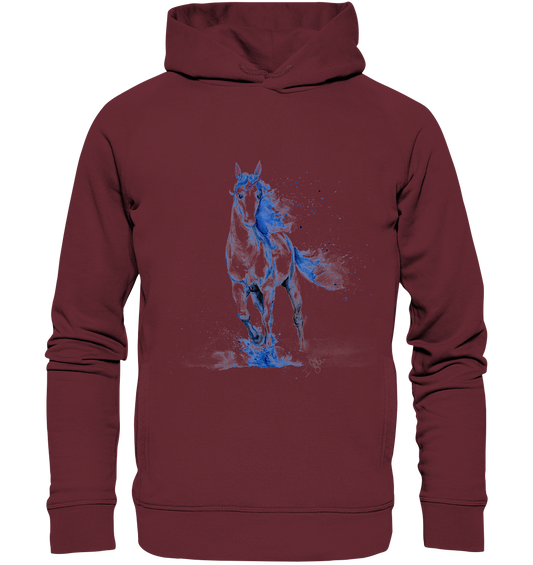 Blaues Einhorn - Organic Fashion Hoodie