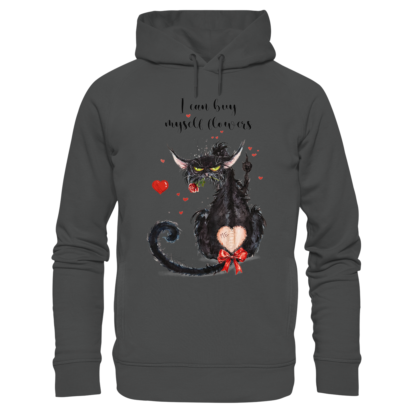 Feministische Valentins - F**U-Cat  - Organic Fashion Hoodie