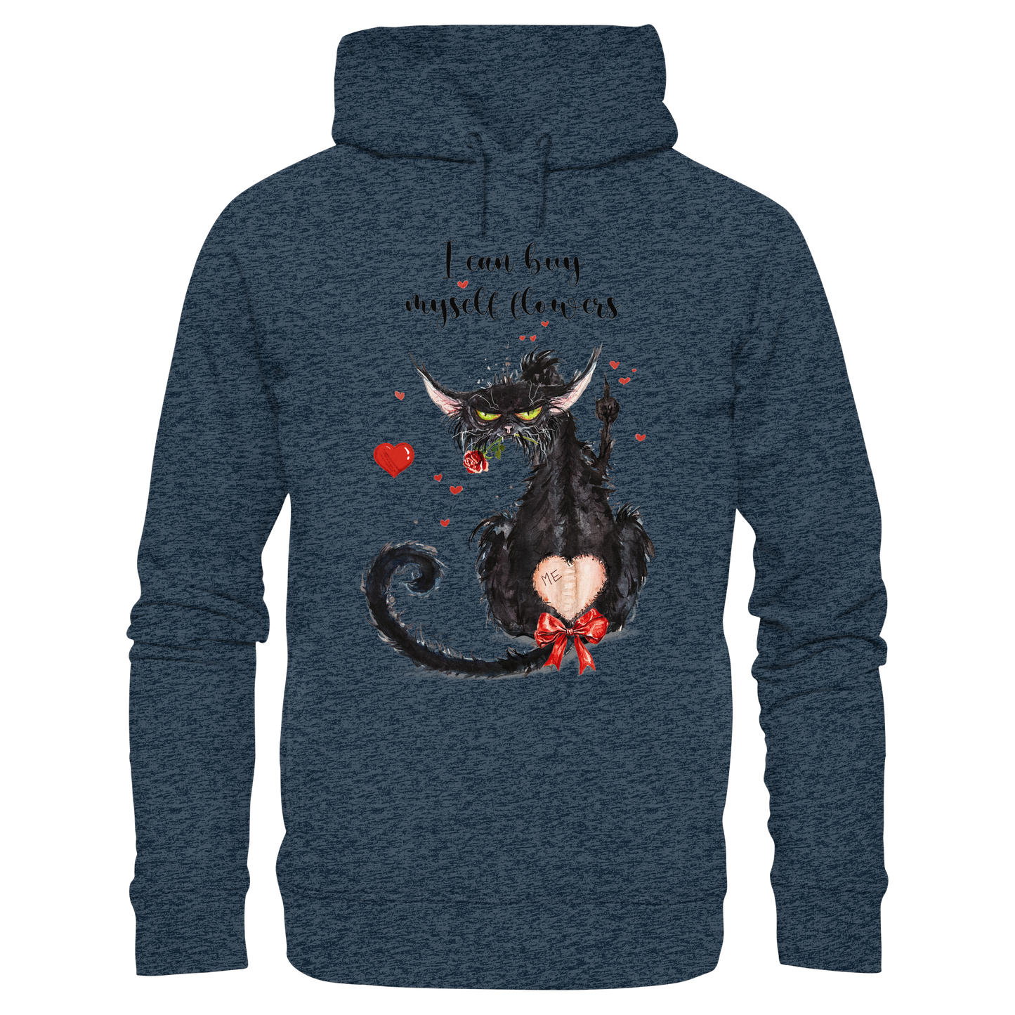 Feministische Valentins - F**U-Cat  - Organic Fashion Hoodie