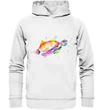 Lade das Bild in den Galerie-Viewer, Bunte Meeresschildkröte - Organic Fashion Hoodie
