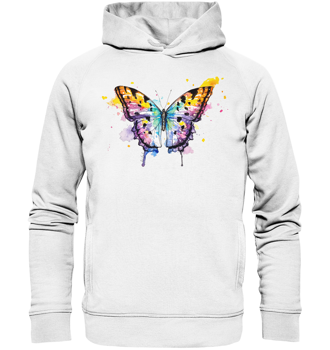 Bunter Schmetterling - Organic Fashion Hoodie