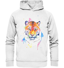 Lade das Bild in den Galerie-Viewer, Bunter Tiger - Organic Fashion Hoodie
