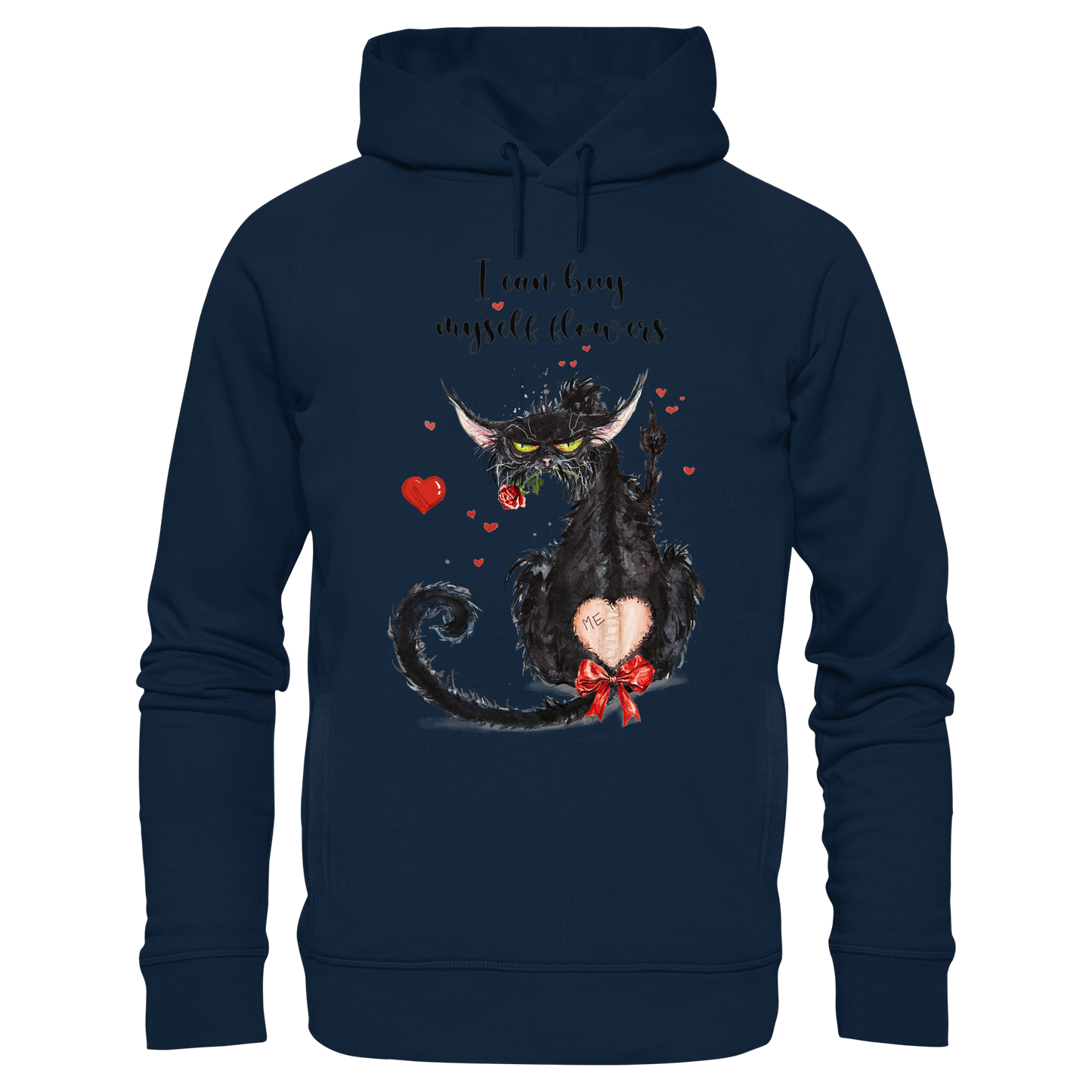 Feministische Valentins - F**U-Cat  - Organic Fashion Hoodie