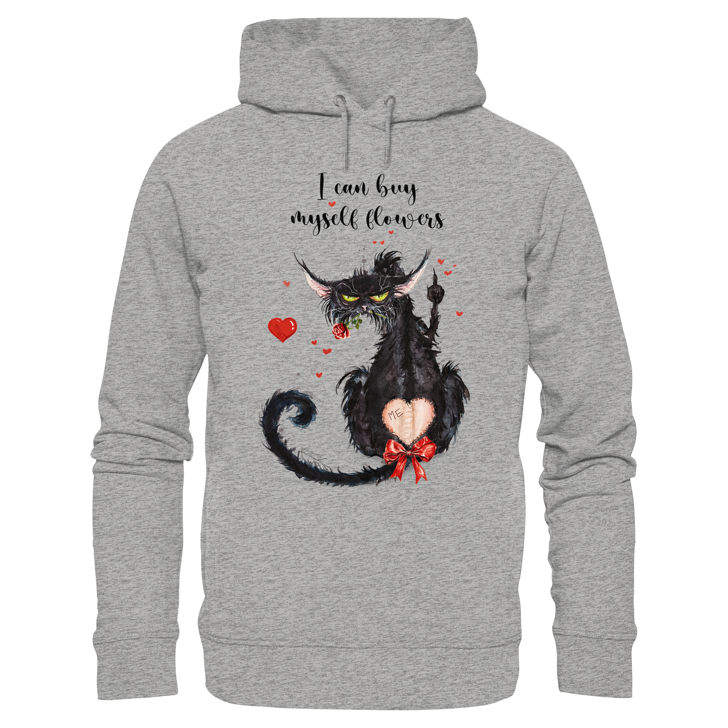Feministische Valentins - F**U-Cat  - Organic Fashion Hoodie