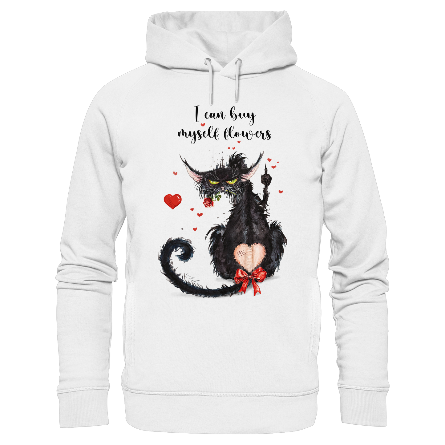 Feministische Valentins - F**U-Cat  - Organic Fashion Hoodie