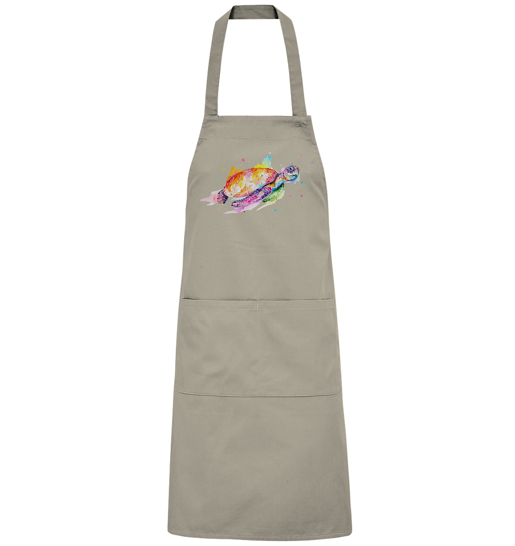 Bunte Meeresschildkröte - Organic Grillschürze