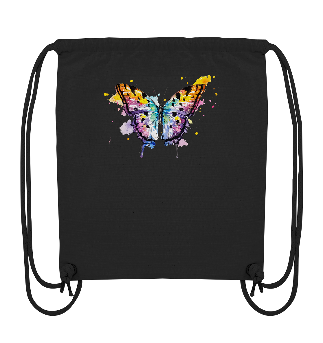 Bunter Schmetterling - Organic Gym-Bag