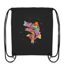Lade das Bild in den Galerie-Viewer, Buntes Chamäleon  - Organic Gym-Bag
