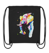 Lade das Bild in den Galerie-Viewer, Bunter Elefant - Organic Gym-Bag
