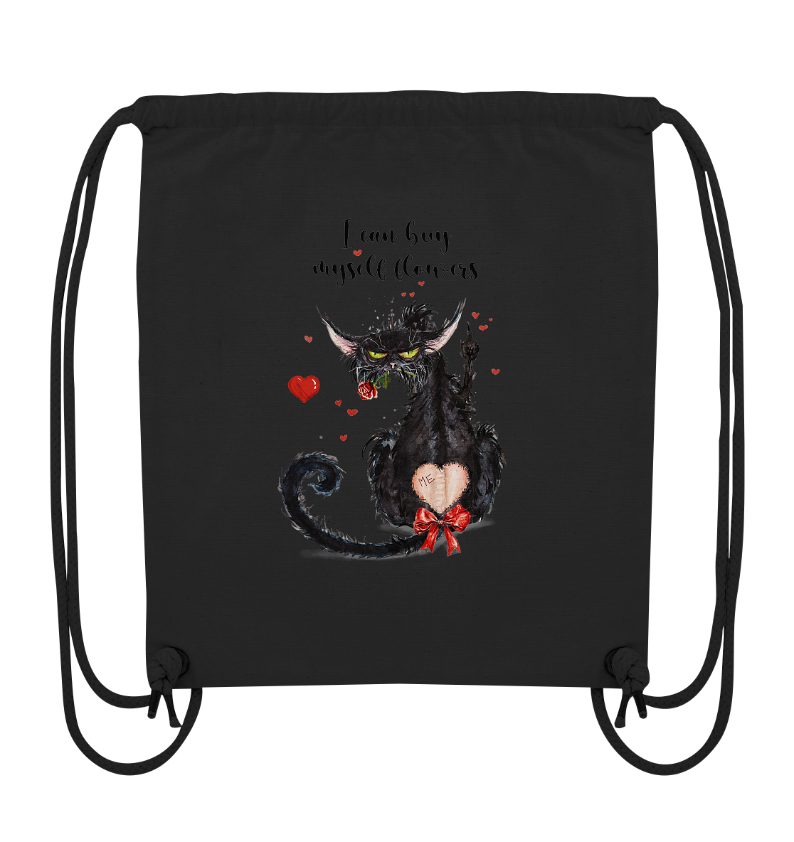 Feministische Valentins - F**U-Cat  - Organic Gym-Bag