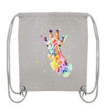 Lade das Bild in den Galerie-Viewer, Bunte Giraffe - Organic Gym-Bag

