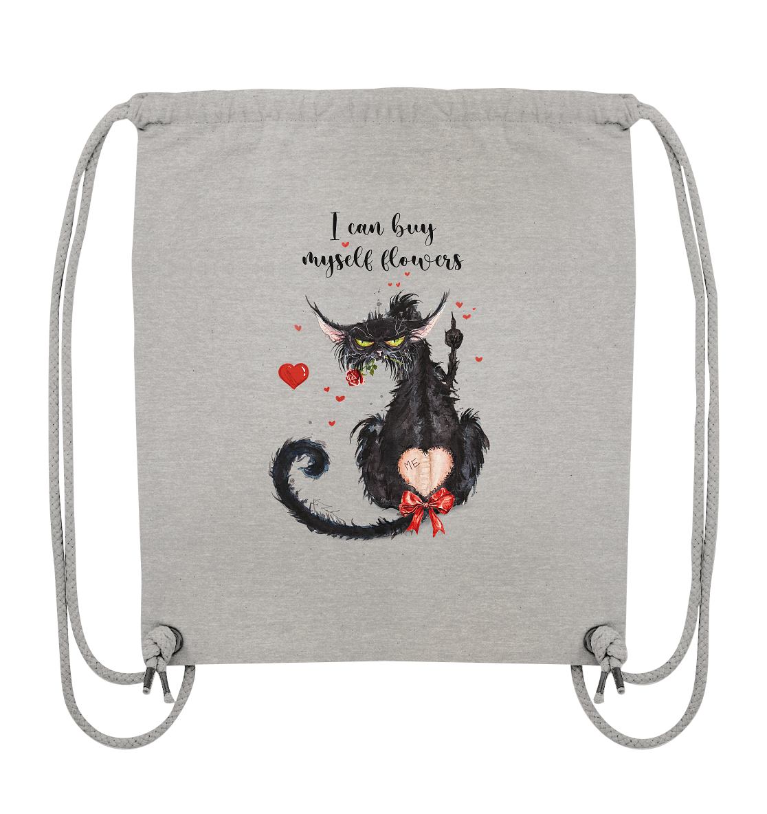 Feministische Valentins - F**U-Cat  - Organic Gym-Bag