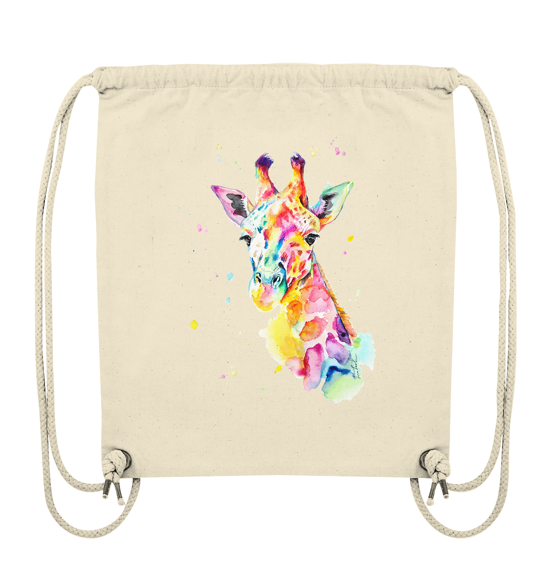 Bunte Giraffe - Organic Gym-Bag