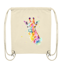 Lade das Bild in den Galerie-Viewer, Bunte Giraffe - Organic Gym-Bag
