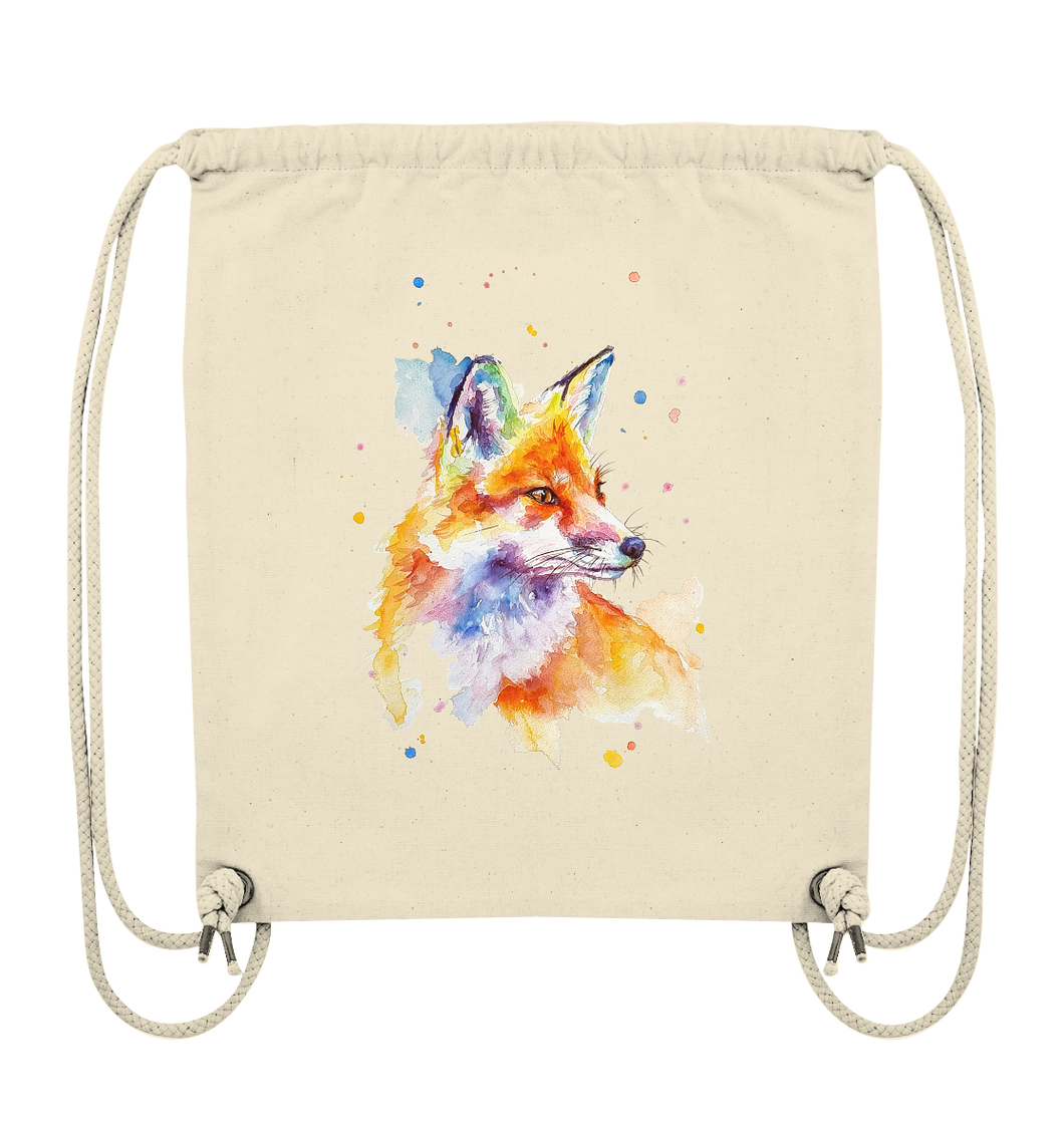 Bunter Fuchs - Organic Gym-Bag